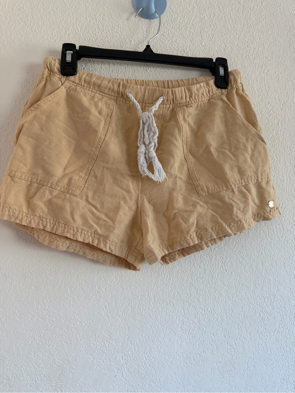 Roxy Casual Drawstring Women’s Shorts in Beige